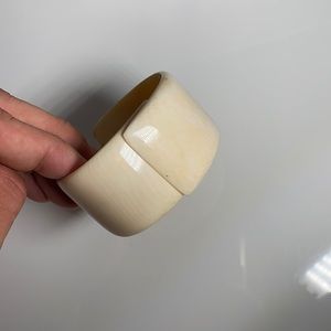 Vermeil Ivory Overlapping Cuff Bracelet